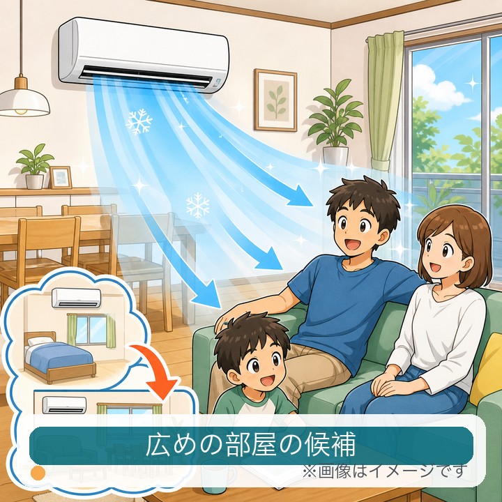 10畳用 ルームエアコン 工事費込み候補のイメージ画像